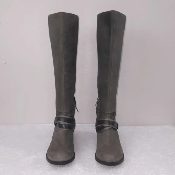 SOREL Lolla Tall Riding Boots US 9 Strappy Harness Heeled Knee-High Boots - Picture 4 of 12